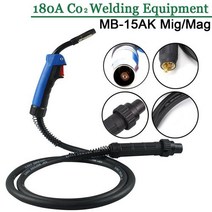MB 15AK MIGMAG 용접 토치 180A MIG 건 2m25m3m 공냉식 유로 커넥터, 2.0M, 1개
