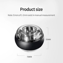 유연한 손목 통증 근육강화 운동 근력기구 전완근 골프 새로운 볼 블랙 트레이너 자이로볼 에센셜 스피너 자이로스코프 팔뚝 자