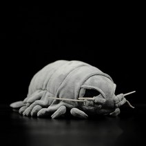 동물 봉제 인형 심해 삼엽충 곤충 모형 선물 인테리어 애착인형 회색 고대생물, 소형 30cm