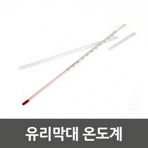 안전케이스포함 유리막대 온도계 체온계 측정공구, 1개