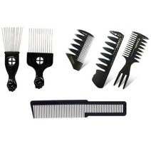 바버샵 포마드 가르마 빗 남자 리젠트 클리퍼 아프로 콤브 스타일링, 1-2