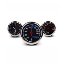 차량용 미니 아날로그 시계 온도계 습도계 자동차 아날로그시계 대쉬 보드 송풍 구시계, 차량용미니 습도계, 1개