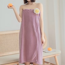 주디앤 젤라 여성 수건 샤워 가운, 핑크에그, 1개