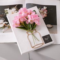 프리미엄 인테리어 조화 벽장식 카페 리스 가렌드 캔버스 장식 소품 1, 36.수국라인액자set 24cmAP, 핑크