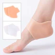 뒤꿈치 실리콘양말 거친발 보습밴드, 색상, 흰색, 1개, 1개