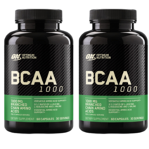 [Optimum Nutrition] 메가 사이즈 BCAA 1000 캡스 60 캡슐 2 SET, 2개, 60캡슐