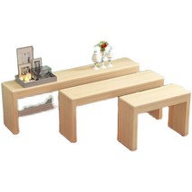 원목 벤치 가정 현관 정리 수납 사각 나무의자, 100x20x40cm 원목 화이트