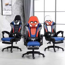 게이밍 의자 스파이더맨 마블 학생 메쉬 컴퓨터 pc방, 블랙