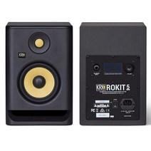krk ROKIT5 G4 5인치 스튜디오 모니터스피커 블랙1조(2통), HOSA HSX-015 4.5M