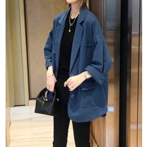 드레스허그 겔랑 루즈핏 코튼 자켓