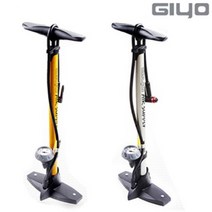 GIYO GF-55PD 지요펌프 자전거 펌프, 실버
