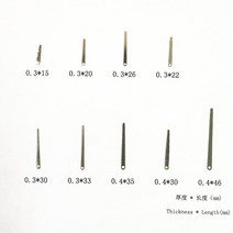 리프 스프링 색소폰 클라리넷 오보에 플루트 바순 피컬러 관악기 5 피스, 02 thick0.3 length20