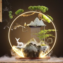 가정용 분수대 인공폭포 미니 인테리어 거실 장식, 서있는 사슴