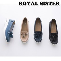 B1L 7413 4cm 여성 쿠션 천연가죽 통굽 로퍼 슬립온 미들힐 웨지힐 부티힐