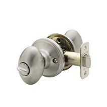Copper Creek EK2020TB 에그 도어 손잡이 통로 기능 1팩 토스카나 브론즈 407746, Passage, Satin Stainless