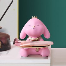 로드제 인테리어 토끼 트레이, 핑크