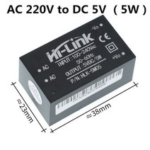 태양광 모듈 HLK-PM01 HLK-PM03 HLK-PM12 미니 전원 공급 장치 220V 5V/3.3V/12V 지능형 가정용 스위치 AC-DC, [04] HLK-5M05 (5V 5W)
