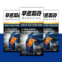 무르피라 무릎연골영양제 허리에좋은 관절 약2개월분 MSM식이유황 N아세틸글루코사민 복합성분, 120정, 3병
