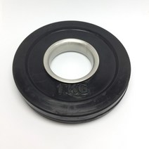 홈앤네이처 경량 저중량 원판 초경량, 1kg(고무 검정원판 한쌍)