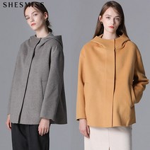 쉬즈미스 쉬즈미스 루즈핏 핸드메이드 후드 코트