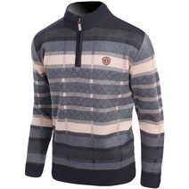 노블진 방풍 반집업 남자 골프웨어 니트 골프반집업니트 골프 스웨터