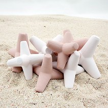 방파제 토분 새우 놀이터(2개 세트), 백토[삼각]-대, 2개