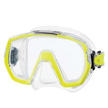 투사 TUSA M-1003 Freedom Elite Scuba Diving Mask Black 515708, Flash Yellow