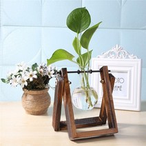 틀밭 대형화분도매 상추수경재배 키큰화분 난화분 콩분 플분 행인화분 삽목상자 슬릿분 glass and wood vase planter terrarium table desktop, 사이즈