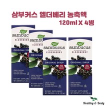 네이쳐스웨이 삼부커스 엘더베리 오리지널 시럽 120ml X4병