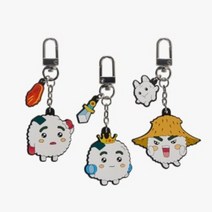 캐치마인드 클래식 쿵야 주먹밥 PVC 키링 키홀더, 김장