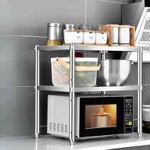 광파 오븐장 오븐 거치대 조립 선반 수납 밥솥 다요옫, 길이 55 X너비 35 X높이 60 2단