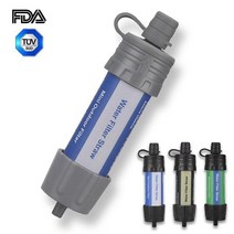 정수빨대 텀블러형 LifeStraw 물병 물통 라이프 스트로우 캠핑 필터 빨대, one size, 올 블랙