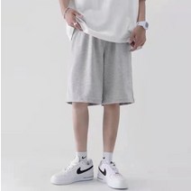 남자 여름 냉장고 통넓은 카고 편한 5부 6부 배기 오버핏 츄리닝 와이드 반바지