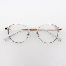 블루래빗 남녀공용 라운드 하금테 안경