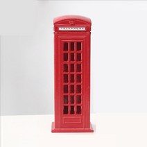 거래사 한디자인 엔틱모형 저금통 빈티지 런던 엔틱에펠탑 전화부스 다이캐스트모형 8W7123B6, 1개