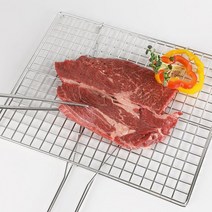캠핑 바베큐 고기 스텐 접이식 숯불 석쇠 불판 구이판, 나하 올스텐 스텐석쇠-중형