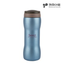 키친아트 뉴덤벨 보온 보냉 텀블러, 블루, 350ml