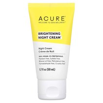 Acure 브라이트닝 나이트 크림 50ml 1.7fl oz