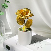 남경NK 골드 크리스탈 미니 화분 납골당 꽃 미니 화분 봉안당 꾸미기 성묘 추모꽃, 03.골드 미니화분