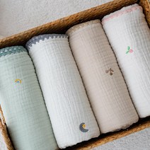 롤베이비 면6중 아기 거즈블랭킷 유아 신생아 여름 이불 간절기이불, 베어
