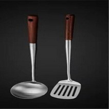 조리도구 요리 304 스테인레스 스틸 나무 주걱 가정 요리 액세서리 슬롯 스푼 금속 가제트 주방 필수품, 8.D2