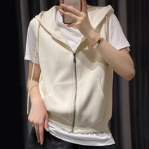 플레시후드집업조끼