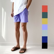 피노치 남자 4부 스판 아이스 냉장고 밴딩 컬러 반바지 팬츠 3XL 빅사이즈