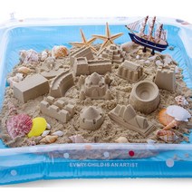 마일드데코 매트가있는 스타샌드 엄마표 촉촉이 모래놀이, 1kg, 모래갯수