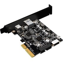 R9JA PCI-E-USB3.2 Type-E 전면 패널 내부 확장 카드 10G PCI Express X4 X8, 한개옵션0
