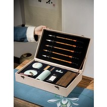 선물용 서예 세트 서예도구 필묵함 벼루 붓 입문용 초급자, 기본 패키지