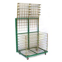 프린트 실크인쇄 건조대 판 수납랙 잉크 거치 진열대, 18단 (각 층 하중 2kg)