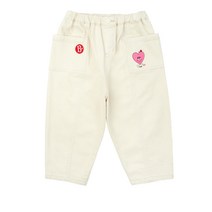 베베드피노 키즈 빠담빠담 남아 여아 코튼 팬츠 등원복 외출복 아이 봄 옷 화이트 BP31DP427