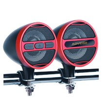 오토바이 스피커 라디오 음악 오토바이용 방수 오디오 블루투스 고정식 시스템 휴대용, 매트블랙-핸들바브래킷모델+16GU디스크