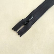 KSK 25cm 콘솔지퍼 숨은지퍼 콘실지퍼 혼솔지퍼 바지지퍼 14색상, 검정